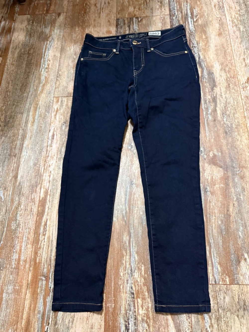Jennifer Lopez Dark Navy Skinny Jeans